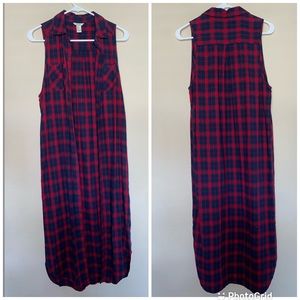 Forever 21 plaid shirt dress